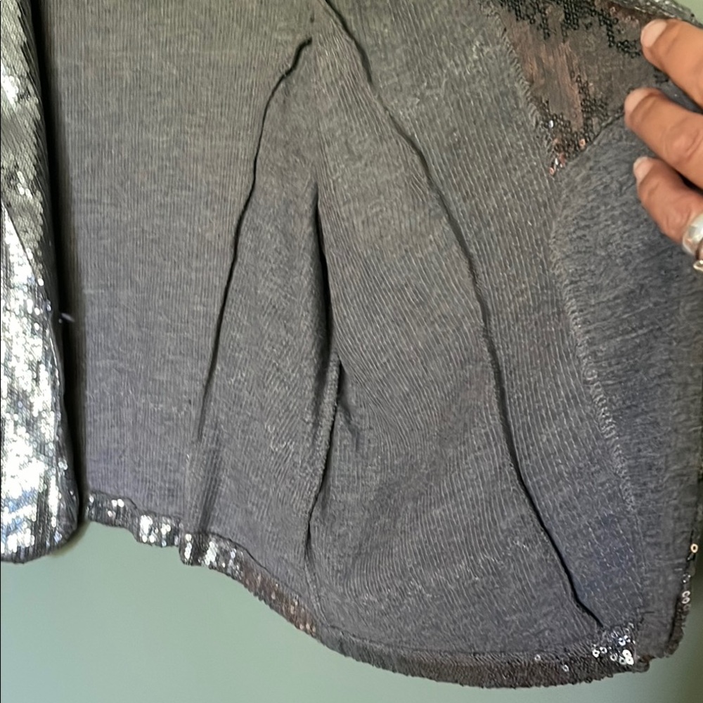 DEB Silver Sequin Blazer Jacket - Picture 11 of 14